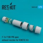 RESKIT RSU72-0089 F-16 F100-PW open exhaust nozzles for Kinetic 1/72
