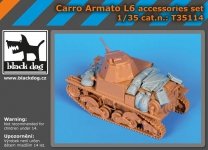 Black Dog T35114 Carro Armato L6 accessories set 1/35