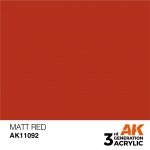 AK Interactive AK11092 MATT RED – STANDARD 17ml