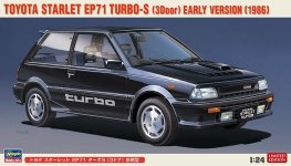 Hasegawa 20449 Toyota Starlet EP71 Turbo-S (3door) Early Version (1986) 1/24