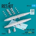 RESKIT RS72-0441 AN / ALQ-87 ECM PODS EARLY TYPE (2 PCS) (3D PRINTED) 1/72