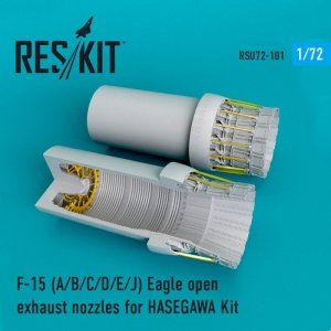 RESKIT RSU72-0101 F-15 A/B/C/D/E/J Eagle open exhaust nozzles for Hasegawa 1/72
