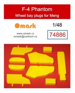 Omask 74886 F-4 Phantom wheel bay plugs (for MengLS-015, LS-017 ) 1/48