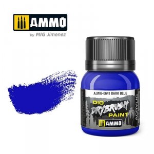 Ammo of Mig 0641 DRYBRUSH Dark Blue 40ml