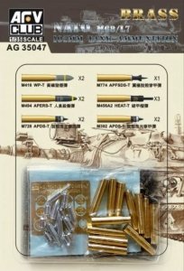 AFV Club AG35047 NATO M68/L7 105mm TANK AMMUNITION 1:35