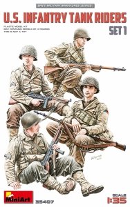 MiniArt 35407 U.S. Infantry Tank Riders. Set 1 1/35