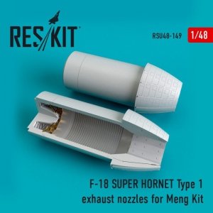 RESKIT RSU48-0149 F-18 Super Hornet Type 1 exhaust nozzles for MENG kit 1/48