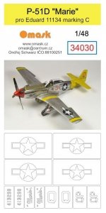 Omask 34030 P-51D Mustang Marie (for Eduard 11134 marking C) 1/48