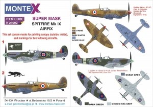 Montex K24092 SPITFIRE IXc for AIRFIX 1/24