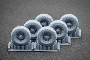 ScaleX WM 72003S Himars CTIS Sagged wheel set (for Foreart, Meng) 1/72