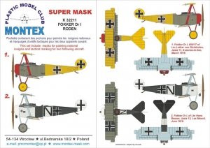 Montex K32211 FOKKER Dr.I 1/32