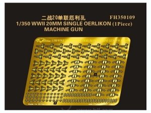 Flyhawk FH350109 WWII 20mm Single Oerlikon Machinegun 1/350
