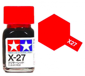 Tamiya X27 Clear Red (80027) Enamel Paint