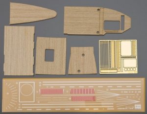 Hasegawa QG24 (72124) Wooden Deck for 1/700 Carrier AKAGI Three Flight Deck