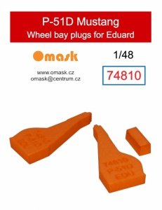 Omask 74810 P-51D Mustang wheel bay plugs (for Eduard) 1/48