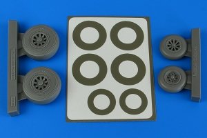 Aires 4843 A-26B/C (B-26B/C) Invader wheels & paint masks lat 1/48 ICM
