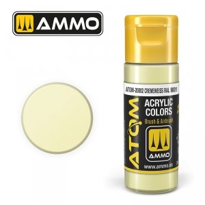 AMMO of Mig Jimenez 20002 ATOM COLOR Cremeweiss RAL 9001 20ml