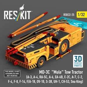 RESKIT RSK32-0025 MD-3С Mule Tow Tractor (3D Printed model kit) 1/32