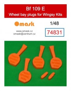 Omask 74831 Bf 109 E wheel bay plugs (for Wingsy Kits) 1/48