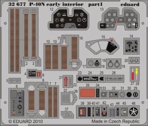 Eduard 32677 P-40N early interior S. A. 1/32 Hasegawa