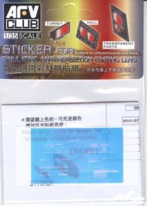 AFV Club AC35017 Sticker for simulating Anti Reflection Coating Lens, M1A1 AIM/M1A2 SEP (1:35)