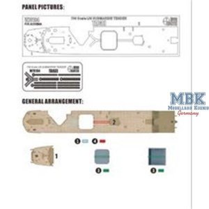 Wood Hunter W70184 IJN tender Taigei Wooden deck (Aoshima 05183) 1/700