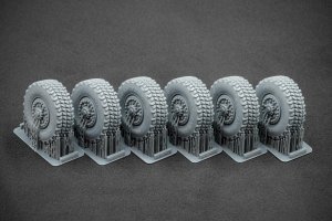 ScaleX WM 35011S HIMARS V1 Sagged wheel set (for Trumpeter) 1/35