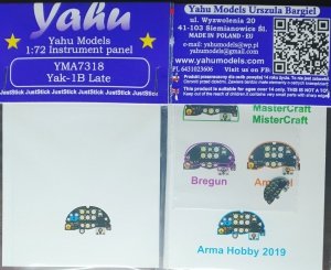 Yahu YMA7318 Yak-1B late (Arma Hobby) 1/72 