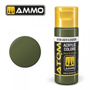 AMMO of Mig Jimenez 20079 ATOM COLOR Olivgrun 20ml
