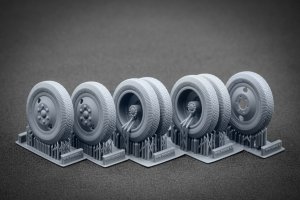 ScaleX WW 35002S ZIS-5 Sagged wheel set (for HobbyBoss) 1/35