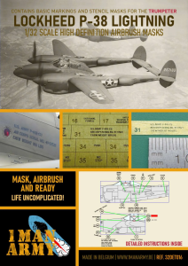 1 Man Army 32DET016 P-38L LIGHTNING (for Trumpeter) 1/32