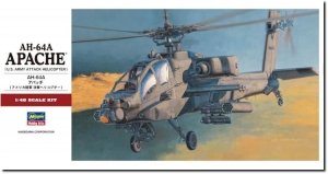 Hasegawa PT24 AH-64A Apache U.S. Army Attack Helicopter 1/48