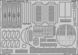 Eduard 32418 Mosquito B Mk. IX bomb bay HK MODELS 1/32