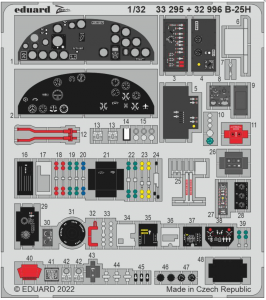 Eduard 32996 B-25H interior HKM 1/32