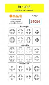 Omask 24054 Bf 109 E masks for crosses 1/48