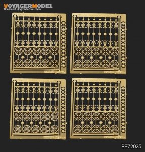 Voyager Model PE72025 European Iron Fence (Pattern 3) For All 1/72
