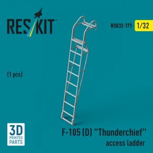 RESKIT RSU32-0171 F-105D Thunderchief access ladder (1 pcs) (3D Printed) 1/32