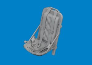 Eduard 672413 P-51D seat w/ integral belts PRINT EDUARD 1/72