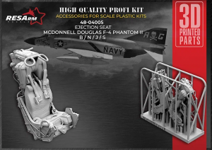RESArm 48-04005 F-4 Phantom II B/N/J/S Ejection seat (3D resin printing) 1/48