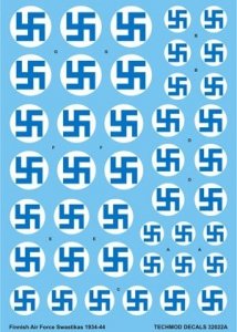Techmod 32022 - Finnish Air Force Swastikas and Serials 1934-44 (1:32)