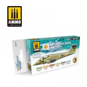 AMMO of Mig Jimenez 7242 IA-58 PUCARÁ FAA COLORS SET 6x17ml