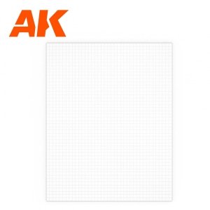AK Interactive AK6579 SQUARE PAVEMENT BRICK BIG 5 MM / .196  SHEET 245 X 195MM / 9.64 X 7.68 “  TEXTURED STYRENE SHEET – 1 UNIT 