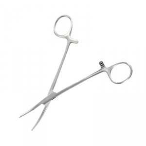 Modelcraft PCL5046 Curved Locking Forceps Jaws (Serrated) (150mm)