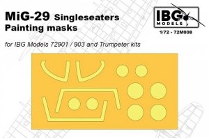 IBG 72M008 MiG-29 Singleseaters Painting masks for IBG Models 72901 / 72903 and Trumpeter kit 1/72