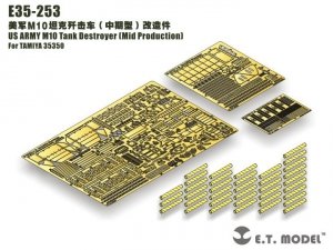 E.T. Model E35-253 US ARMY M10 Tank Destroyer（Mid Production) (For TAMIYA 35350) (1:35)