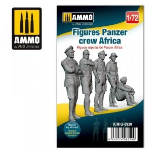 Ammo of Mig 8920 Figures Panzer crew Africa 1/72