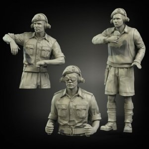 Panzer Art FI35-057 British RAC in North Africa Early Tank Crew 1/35