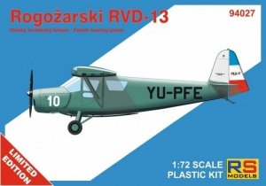 RS Models 94027 Rogozarski RVD-13 Polish Touring Plane 1/72