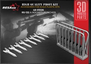 RESArm 48-01026 PC 132 - RS-132 Missile (3D resin printing) 1/48