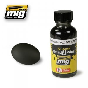 AMMO of Mig Jimenez 8211 BLACK MICROFILLER ALC309 30ml